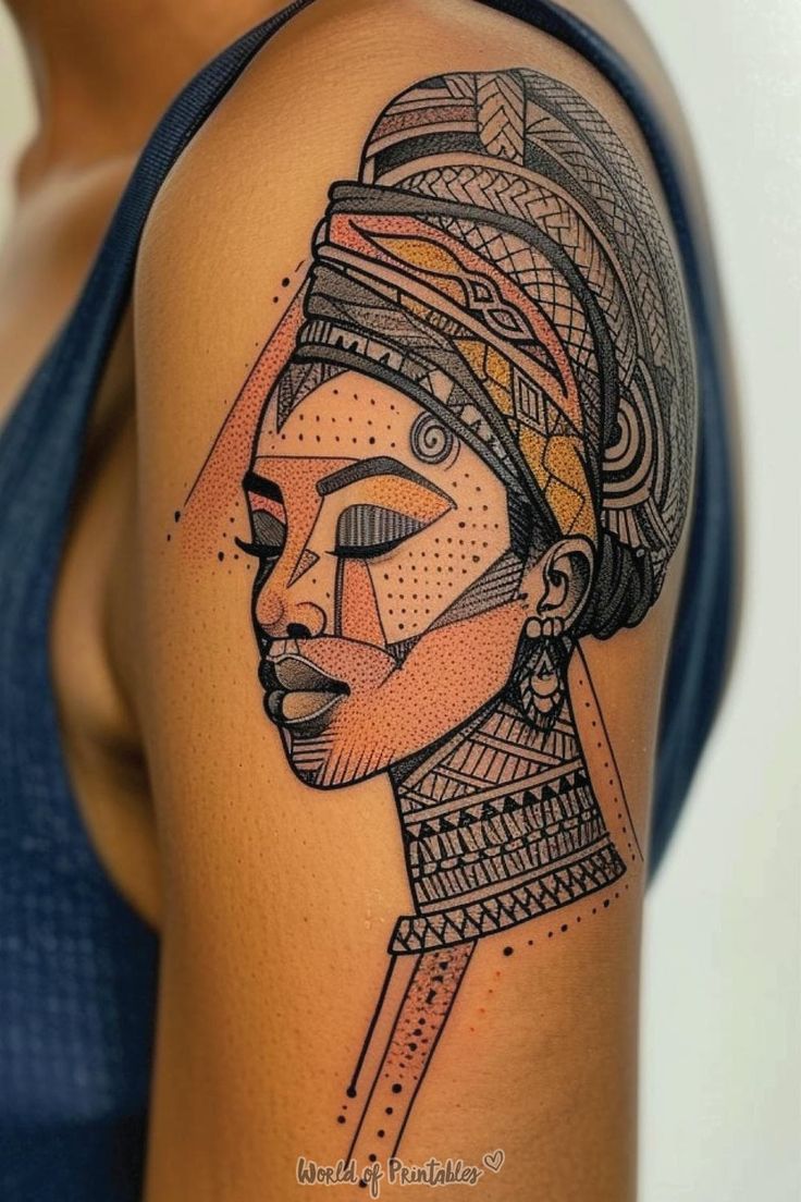 Vibrant African Tattoo Designs for Women