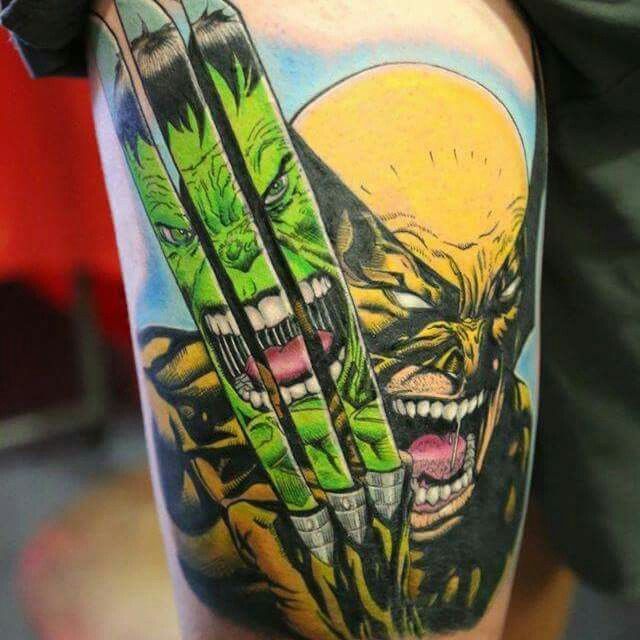Wolverine vs Hulk - Marvel - comics - @willtatuagens | Wolverine tattoo, Tattoo  designs men, Marvel tattoos