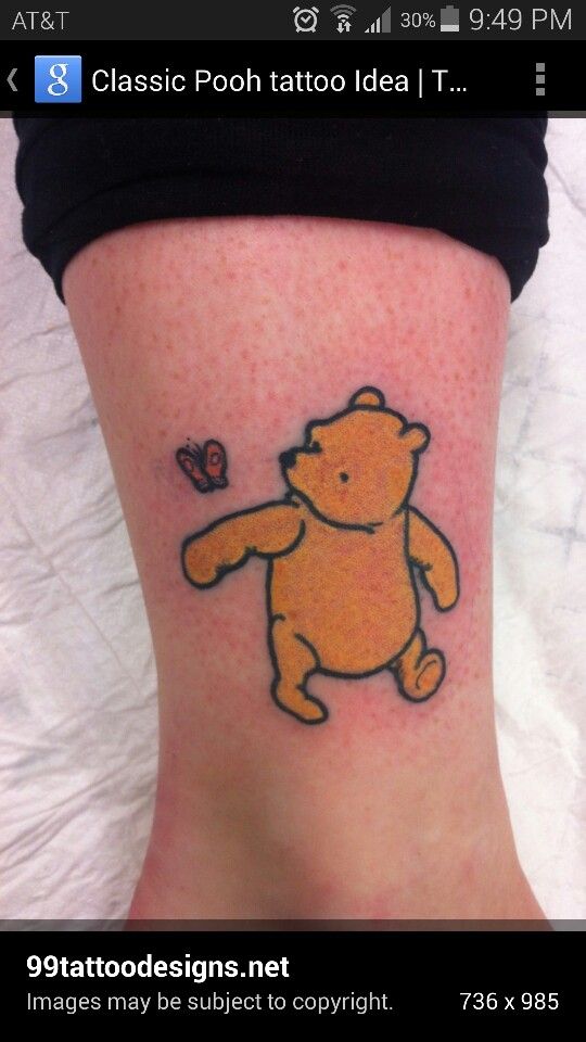I like this pooh bear tattoo. But maybe with a bee and a balloon.