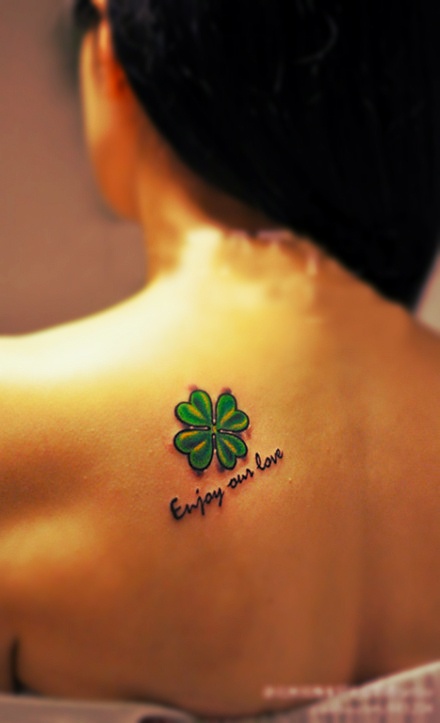 four-leaf clover tattoo designs