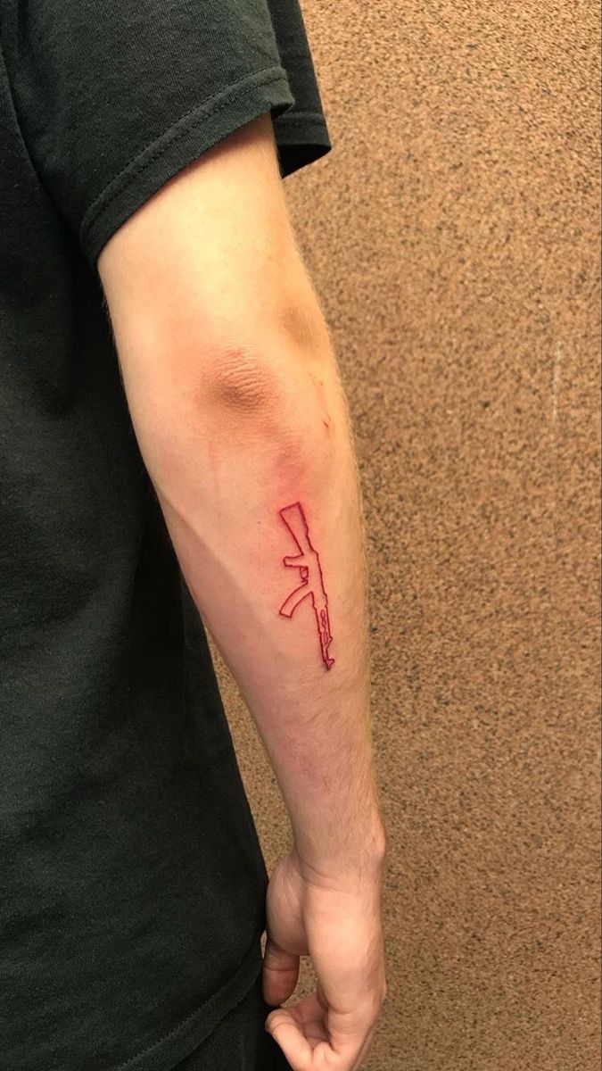 Pin by Alex 🦋 on Tattoos in 2025 | Tattoos for guys, Ak47 tattoo, Hand  tattoos