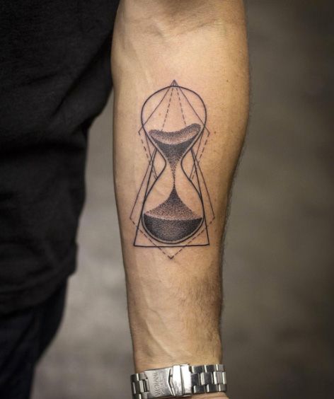 Image result for abstract hourglass tattoo