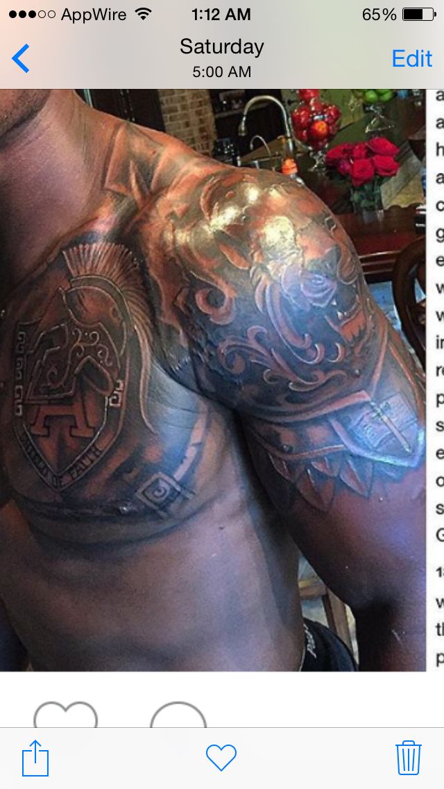 Armor of God tattoo.