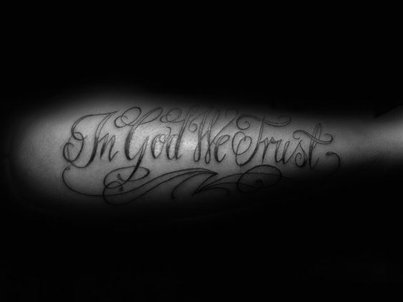 20 Great In God We Trust Tattoo Designs for Men