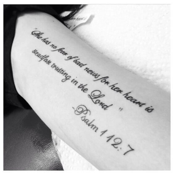 Scripture Tattoos for Women - Ideas and Designs for Girls
