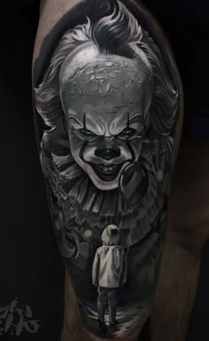 8 Pennywise tattoo ideas | pennywise tattoo, clown tattoo, horror tattoo