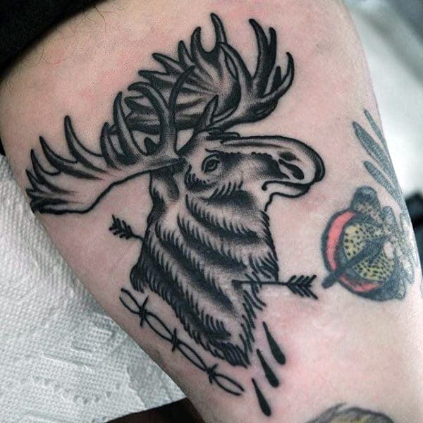 60 Moose Tattoo Designs for Men