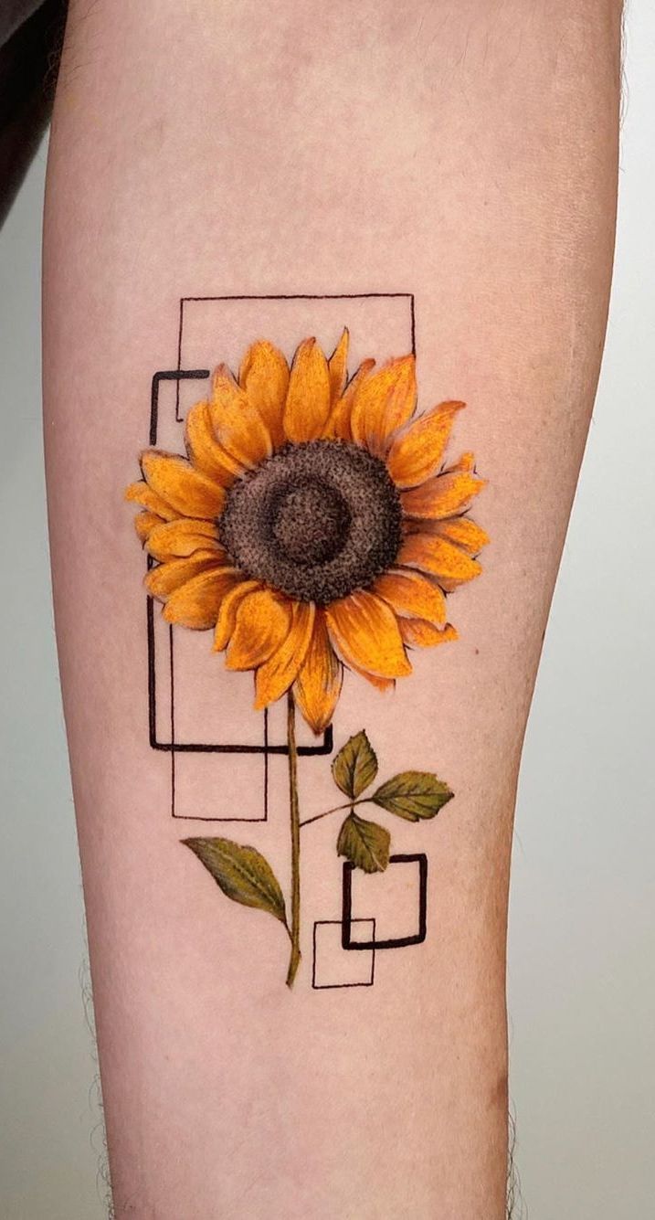 Realistic Sunflower Tattoo Small Bronctattooaus Realistic Sunflower Tattoo Small Bronctattooaus