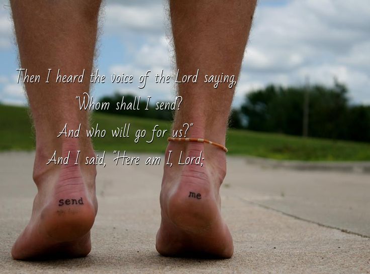 My Isaiah 6:8 tattoo. #sendme #Tattoo #isaiah68