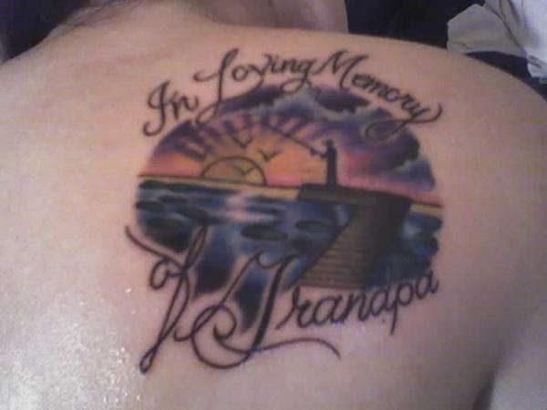 In Loving Memory of Grandpa tattoo