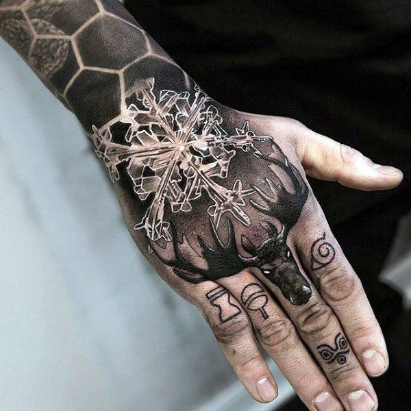 100 Stunning Snowflake Tattoo Designs for Men