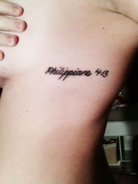 placement "Philippians 4:13~ 'I can do all things through Christ who  strengthens me'"