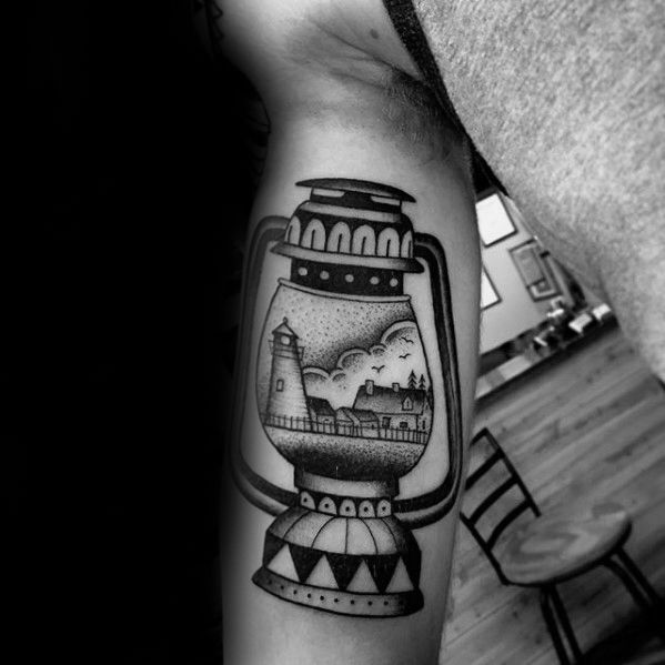 60 Lantern Tattoo Designs for Men