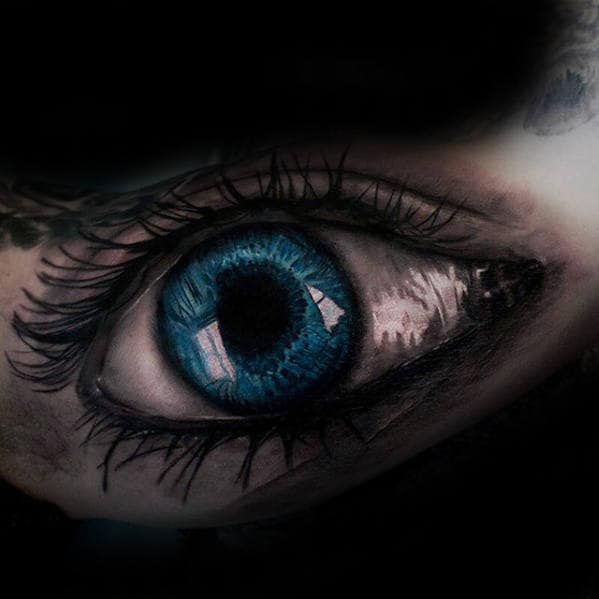 50 Amazing Realistic Eye Tattoo Designs for Men