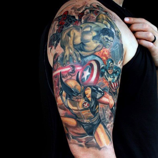 100 Incredible Hulk Tattoos for Men