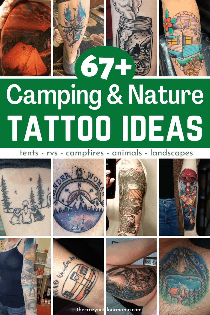 67 Epic Camping Tattoo Ideas - People Love #43!