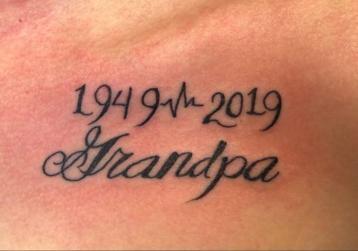 Grandpa Memorial Tattoo