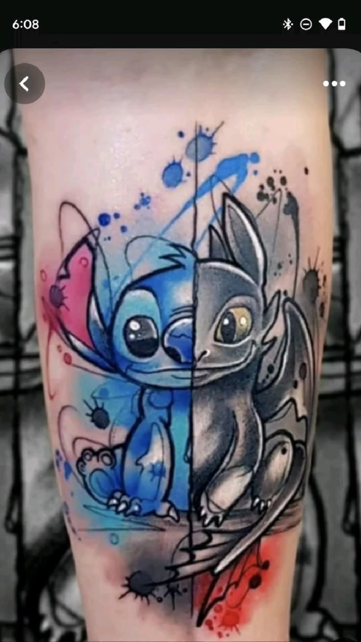 Pin by Christina Cooper on Tats | Disney stitch tattoo, Tattoos, Stitch  tattoo
