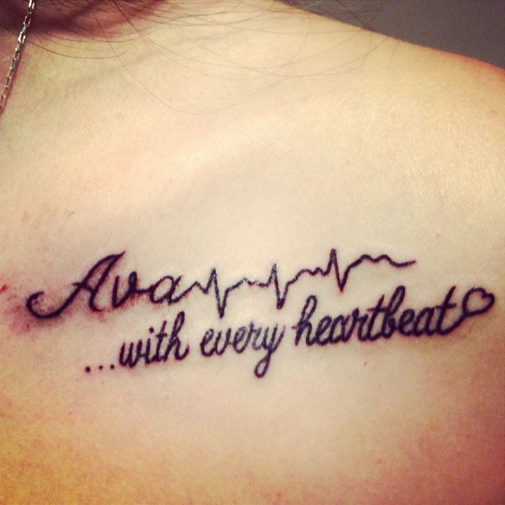 Daughters first heartbeats after open heart surgery. ... With every  heartbeat.