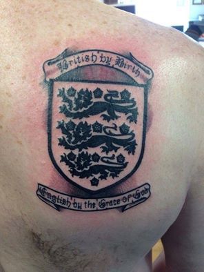 Don't see many of these very often. England 3 Lions badge done by Nathan