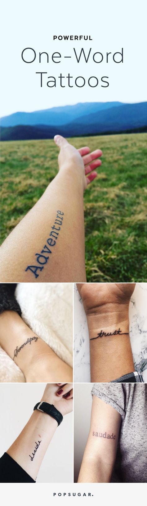 23 One-Word Tattoos That Prove the Power of Simplicity