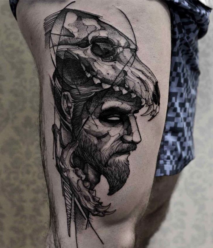 The 85 Best Leg Tattoos For Men Improb Thigh Tattoos For Men