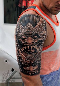 19 Bali tattoo ideas | balinese tattoo, balinese, mask tattoo
