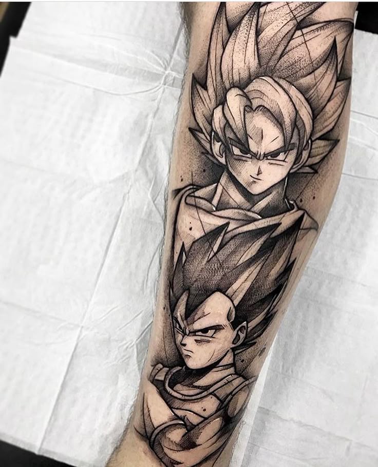 Dragon ball z tattoo design | Z tattoo, Dbz tattoo, Gamer tattoos