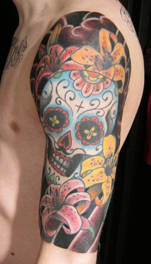 72 Beautiful Sugar Skull Tattoos with Images