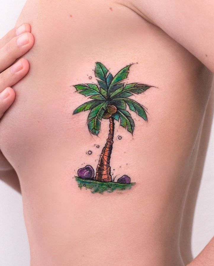 35+ Best Palm Tree Tattoo Designs for Summer Vibes - Tats 'n' Rings