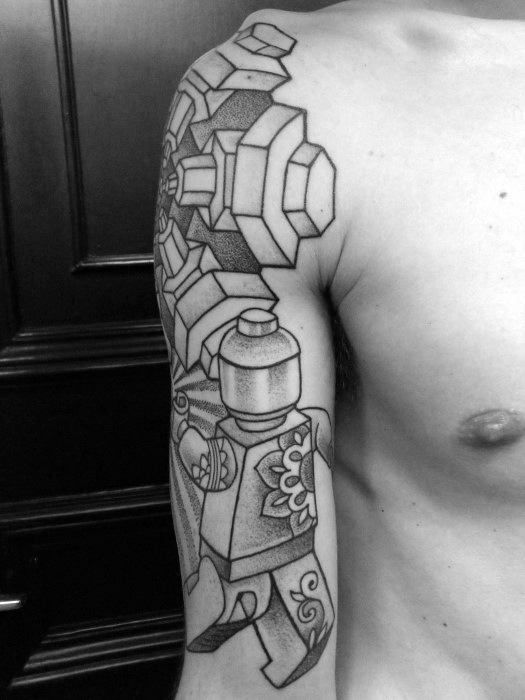 60 Cool Lego Tattoo Designs for Men