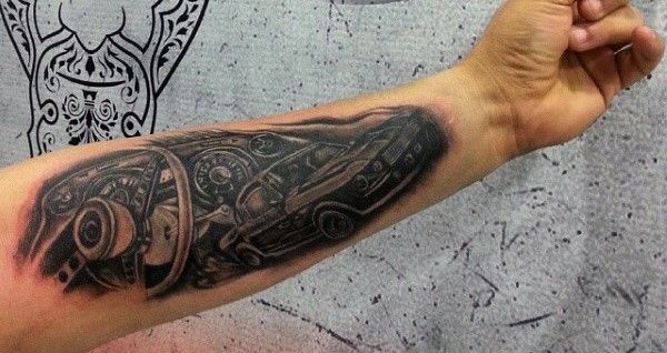 Car Tattoos For Men - Cool Automotive Design Ideas