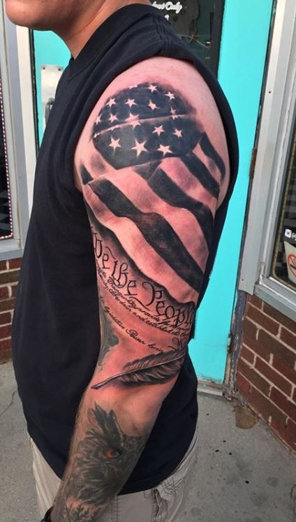 115 Patriotic American Flag Tattoos You Must See - Tattoo Me Now