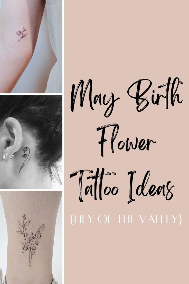 May Birth Flower Tattoo Ideas {Lily of the Valley}