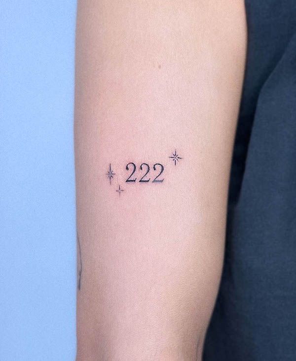 57 Spiritual Angel Number Tattoos with Meaning - Our Mindful Life