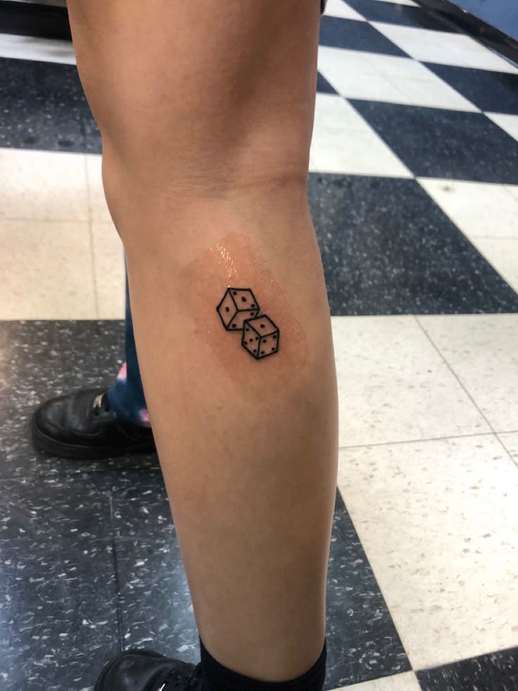 Dice tattoo