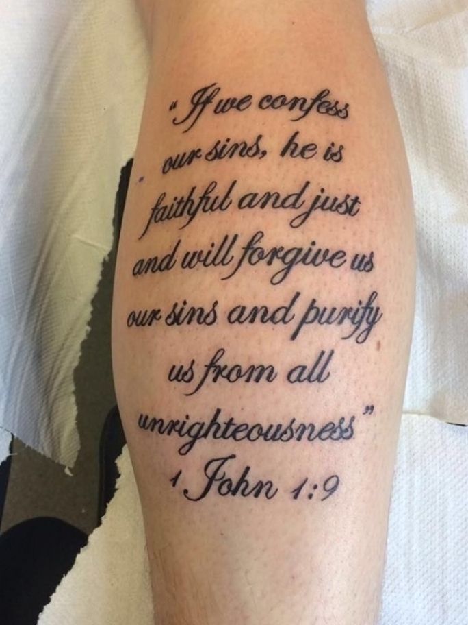 65 Christian Holy Book Bible Verses Tattoo Ideas and their ...