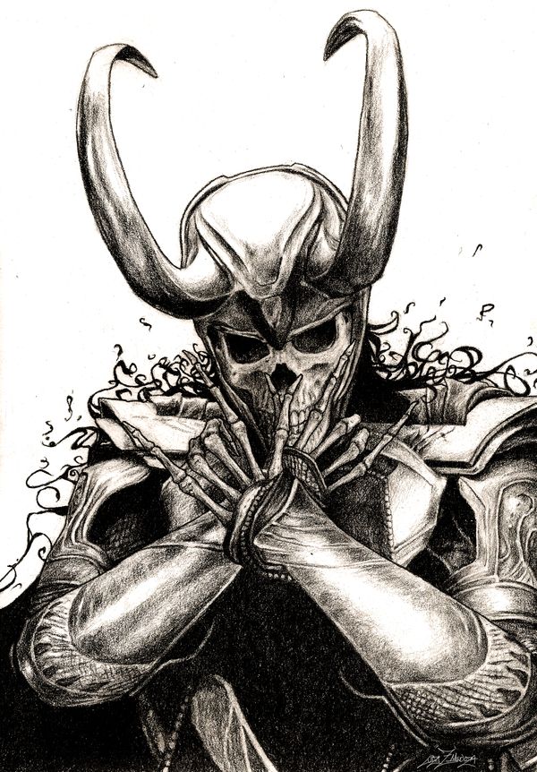 Skull Loki by ZeeMendoza on DeviantArt