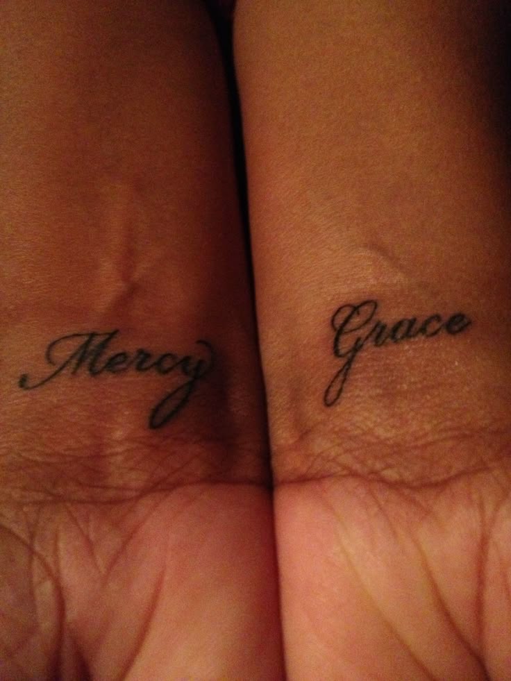 Newest tattoo Grace & Mercy