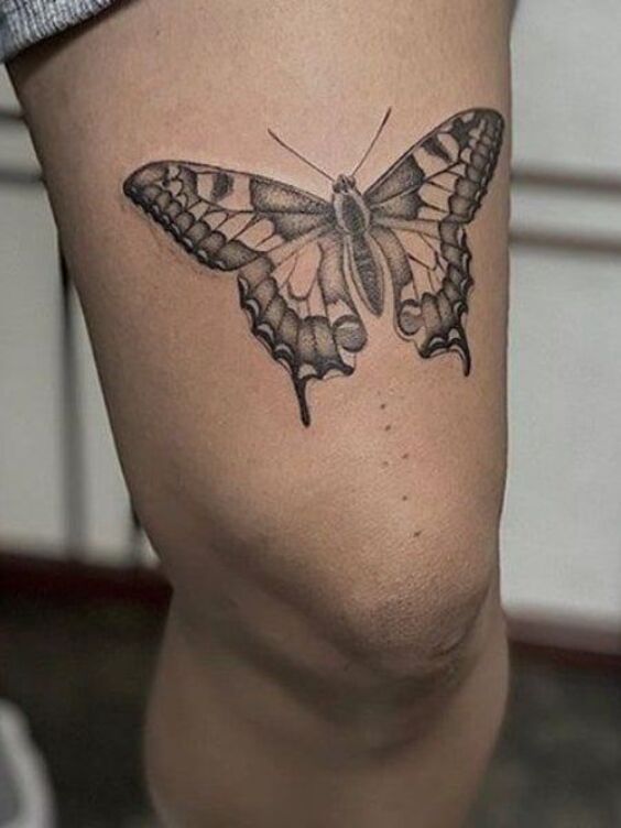 17 Ideas Butterfly Tattoo Thigh Ideas for Men: Timeless Ink Inspiration