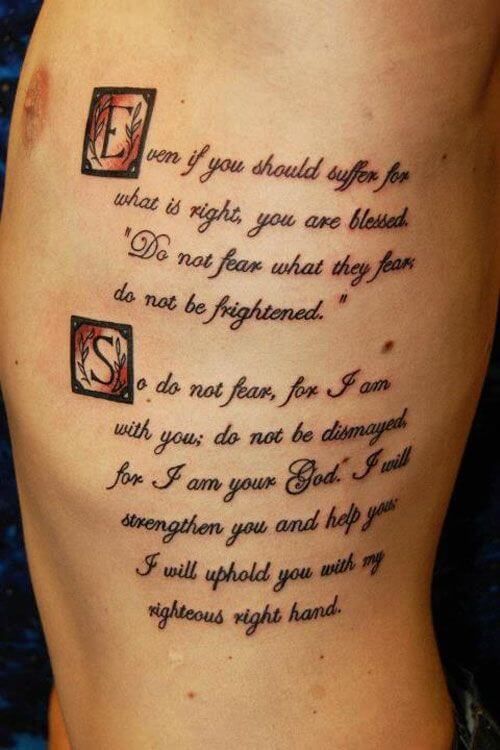 Scripture Tattoos for Men