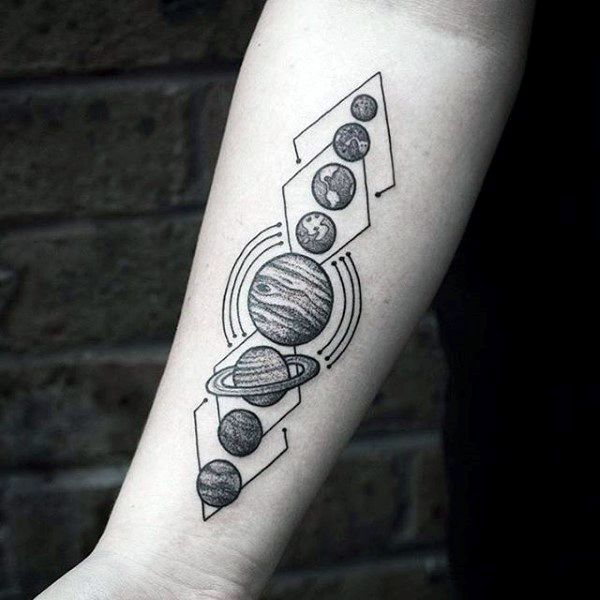 33 Stunning Solar System Tattoo Designs ...