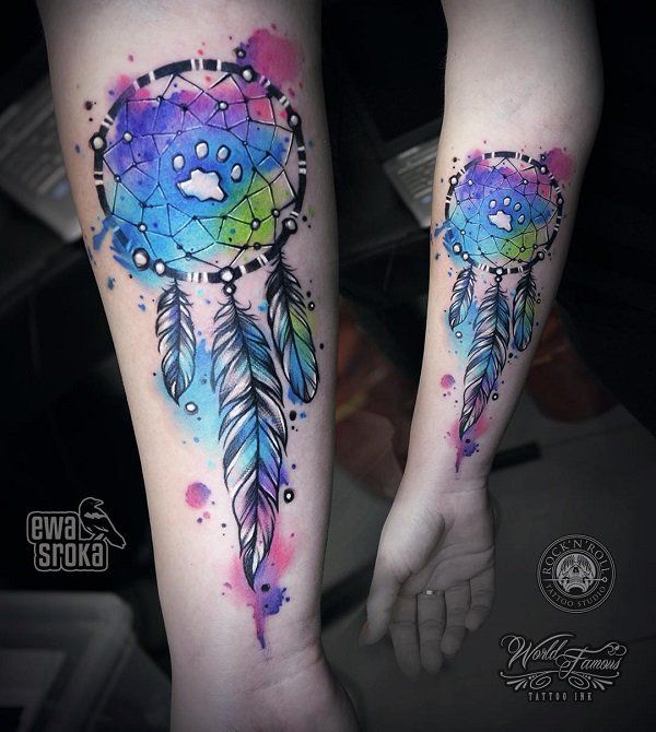 90 Dreamcatcher Tattoo Designs for Women | Art and Design