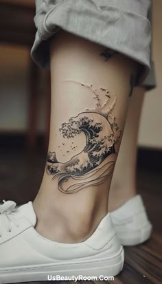 110 Tattoos ideas in 2025 | wave tattoo design, waves tattoo, kanagawa wave  tattoo minimalist