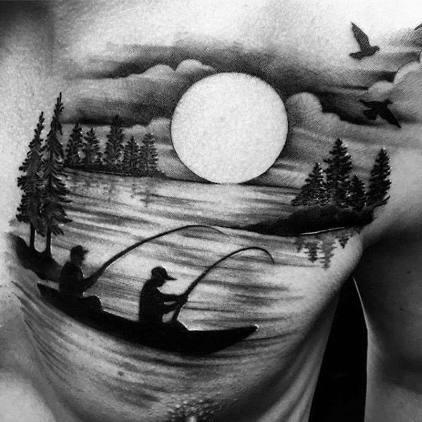 40 Rad Lake Tattoo Designs for Men