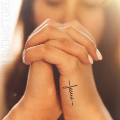 Discover 9 faith tattoo and faith tattoo ideas on this Pinterest board |  cross tattoos for women, wrist tattoos, cross tattoo and more