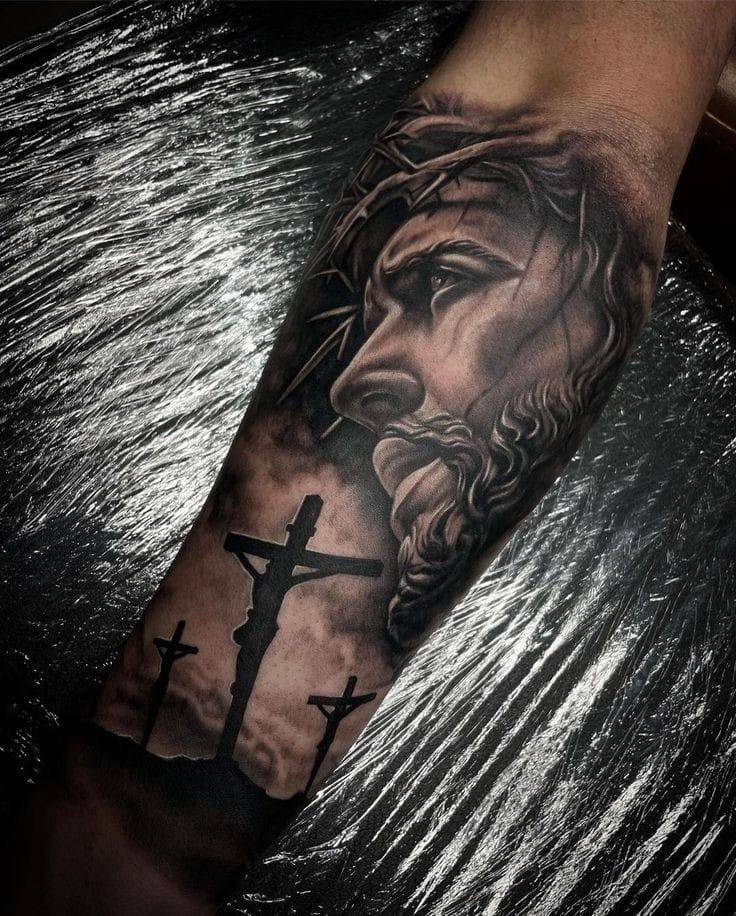 9 Jesus tattoo ideas | jesus tattoo, christ tattoo, jesus tattoo design