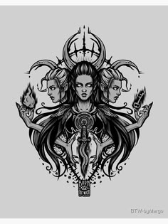 Hecate Goddess Tattoo Symbol