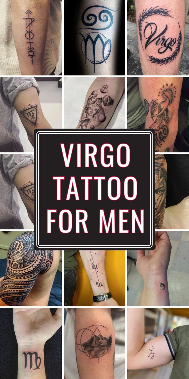 Explore Unique Virgo Tattoo for Men Ideas Featuring Zodiac Signs Symbols  and Simple Designs
