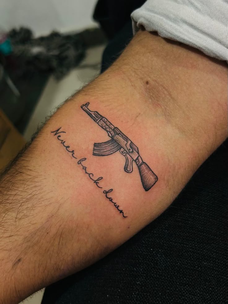 Ak - 47 tattoo | tattoo for men | tattoo at @inktoo
